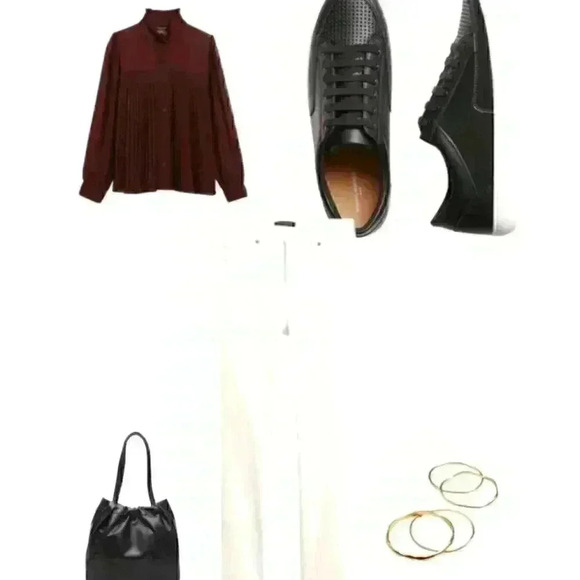 Banana Republic Chiffon Pleated Blouse - Picture 8 of 12